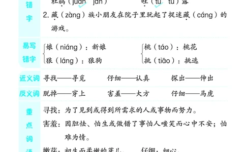 24春典中点二年级语文下（R版）课堂重点笔记_Password_Removed_二年级上下册资料_小学二年级学习资料-25年更新版_2-02、小学二年级语文下册_2-2-1、复习、知识点、归纳汇总