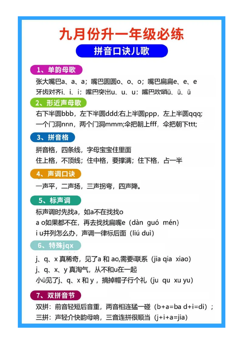 幼小衔接拼音_拼音专项