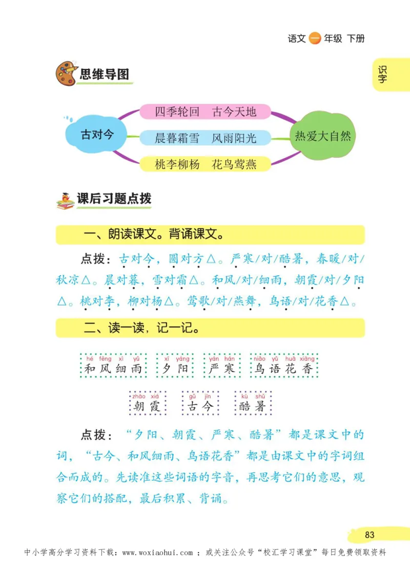 23年新版一年级下册语文小学生创新学习课堂笔记_一年级上下册资料_一年级上语数英上下册学习资料_3-6-2、小学一年级语文下册_统编、部编、人教（语文全国统一只有一个版）_2023更新