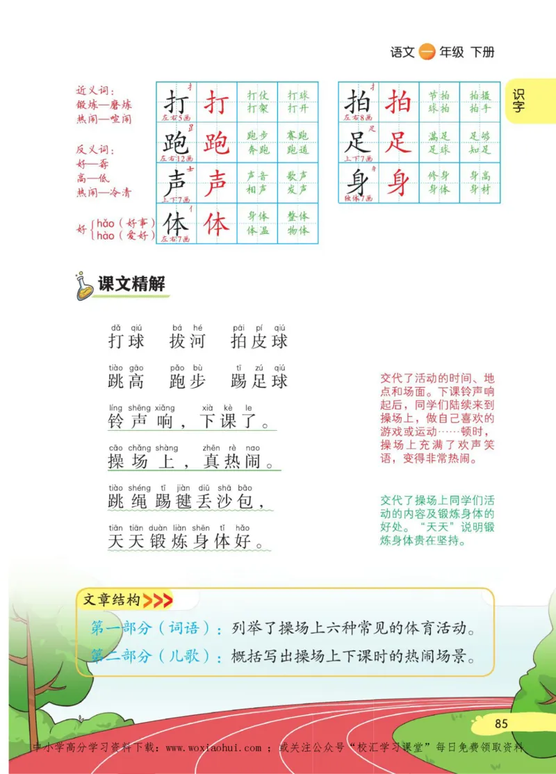 23年新版一年级下册语文小学生创新学习课堂笔记_一年级上下册资料_一年级上语数英上下册学习资料_3-6-2、小学一年级语文下册_统编、部编、人教（语文全国统一只有一个版）_2023更新