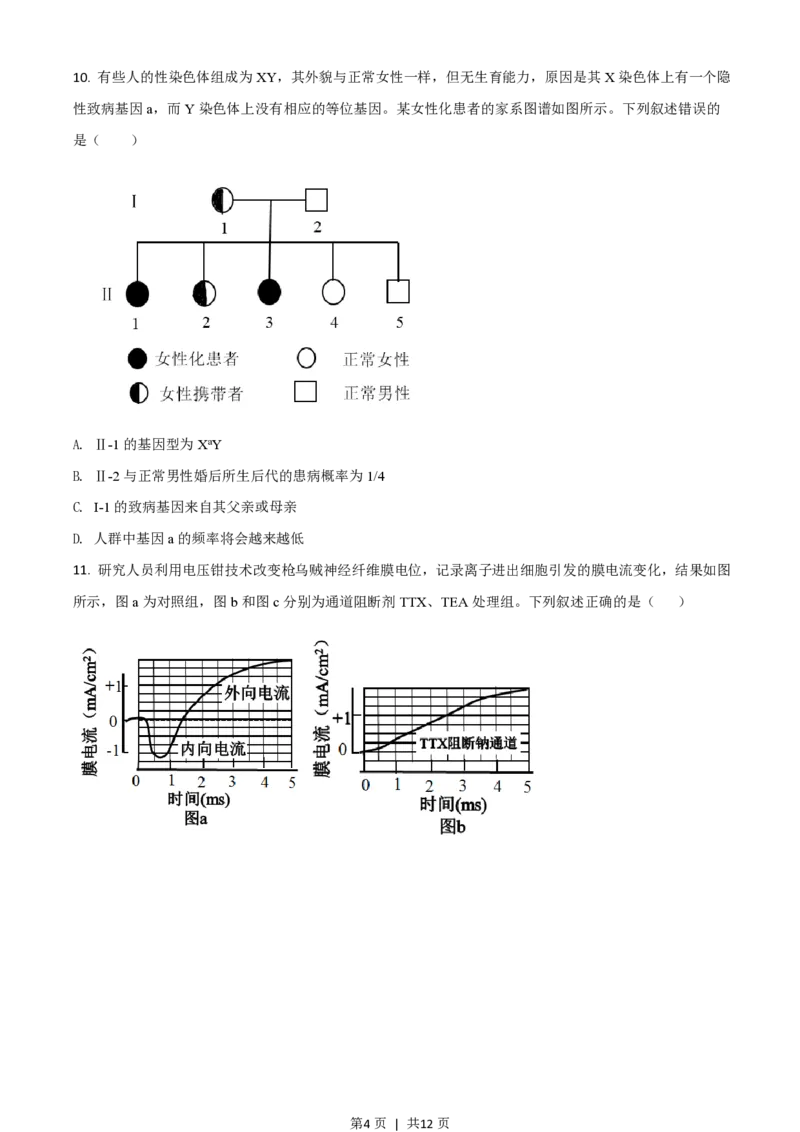 2021年高考生物试卷（湖南）（空白卷）_生物历年高考真题_新&middot;PDF版2008-2025&middot;高考生物真题_生物（按试卷类型分类）2008-2025_自主命题卷&middot;生物（2008-2025）_湖南自主命题&middot;生物（2021-2025）