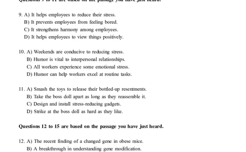 2020.07六级真题全1套可复制可搜索，打印首选_大学英语四级+六级_六级真题_六级真题_2020年07月CET6题+解+音频