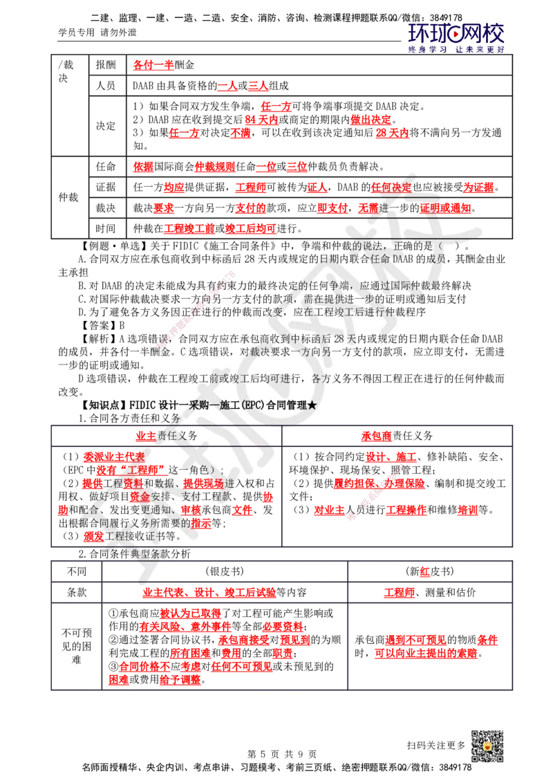 53.第53讲-第9章国际工程承包管理2_2026年一级建造师_2026年一建管理_2025年一建管理SVIP_02-基础精讲✿高端面授✿深度强化_25-管理《考点精讲班》张君、郑春秋HQ_郑春秋_讲义