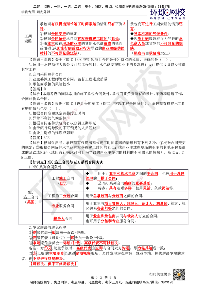 53.第53讲-第9章国际工程承包管理2_2026年一级建造师_2026年一建管理_2025年一建管理SVIP_02-基础精讲✿高端面授✿深度强化_25-管理《考点精讲班》张君、郑春秋HQ_郑春秋_讲义