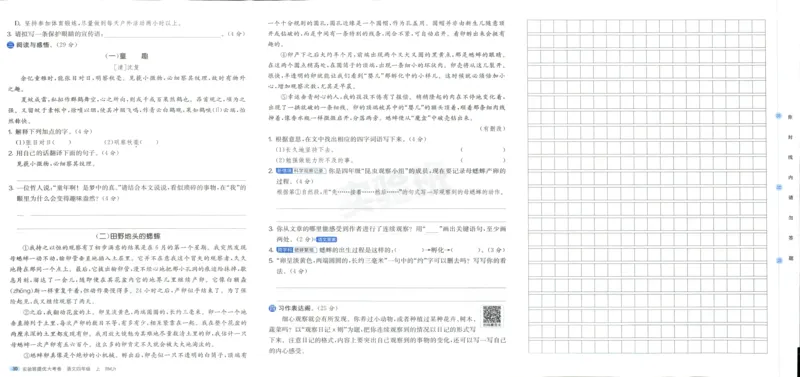 实验班提优大考卷四年级语文(上)人教版四年级语文_小学全网线上同款资料
