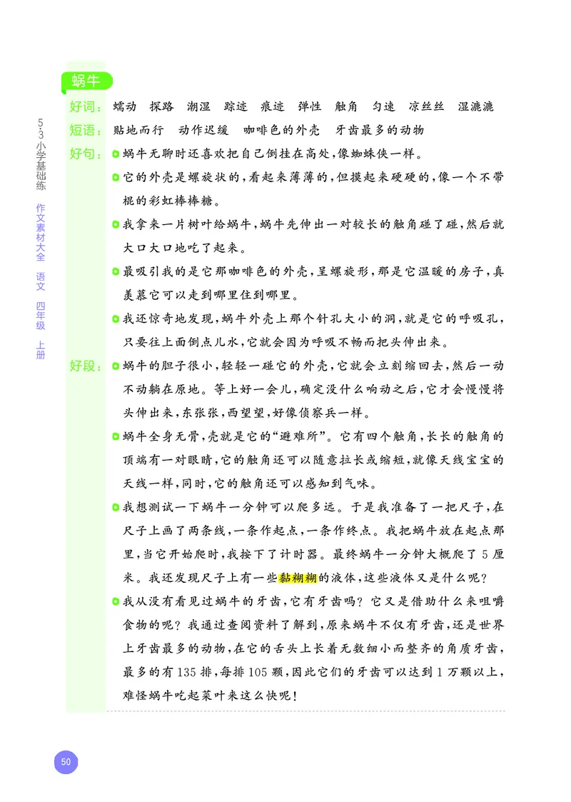 25秋53小学基础练四上作文素材大全语文_25秋53小学基础练3-6上作文素材大全语文