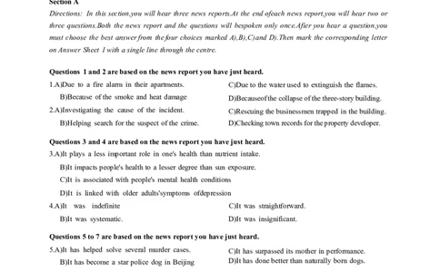 2024年6月第1套英语四级真题可复制可搜索，打印首选_大学英语四级+六级_四级真题_专项_四级仔细阅读_2024年06月CET4_202406四级第一套