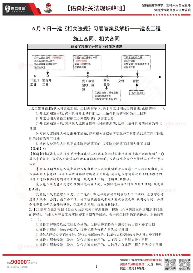 6月6日佑森相关法规珠峰班VIP作业答案_2026年一建法规_2025年一建法规SVIP_02-基础精讲✿高端面授✿深度强化_35-法规《珠峰直播班》叶翼虎YS