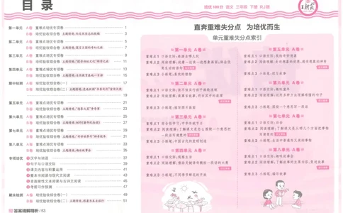 25春三下语文王朝霞培优100分_三年级上下册资料_53黄冈多个品牌系列资料_语文