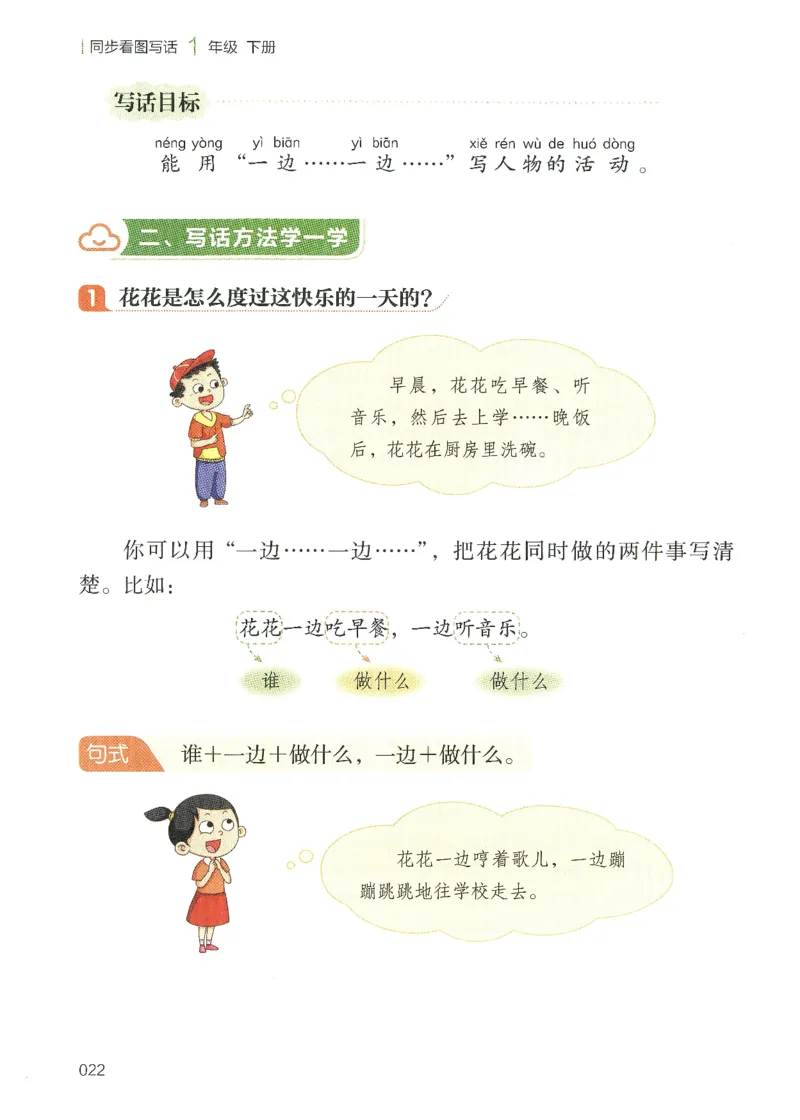 25春开心作文同步看图写话一年级下册_一年级上下册资料_53黄冈多个品牌系列资料_语文