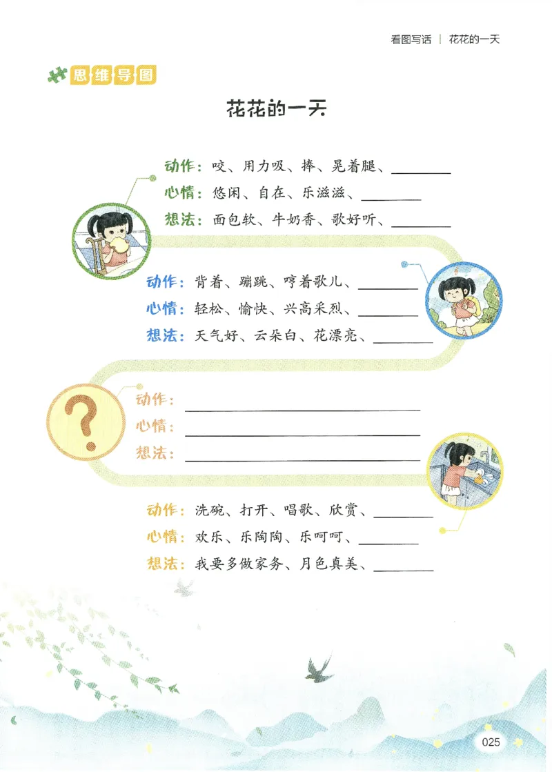 25春开心作文同步看图写话一年级下册_一年级上下册资料_53黄冈多个品牌系列资料_语文