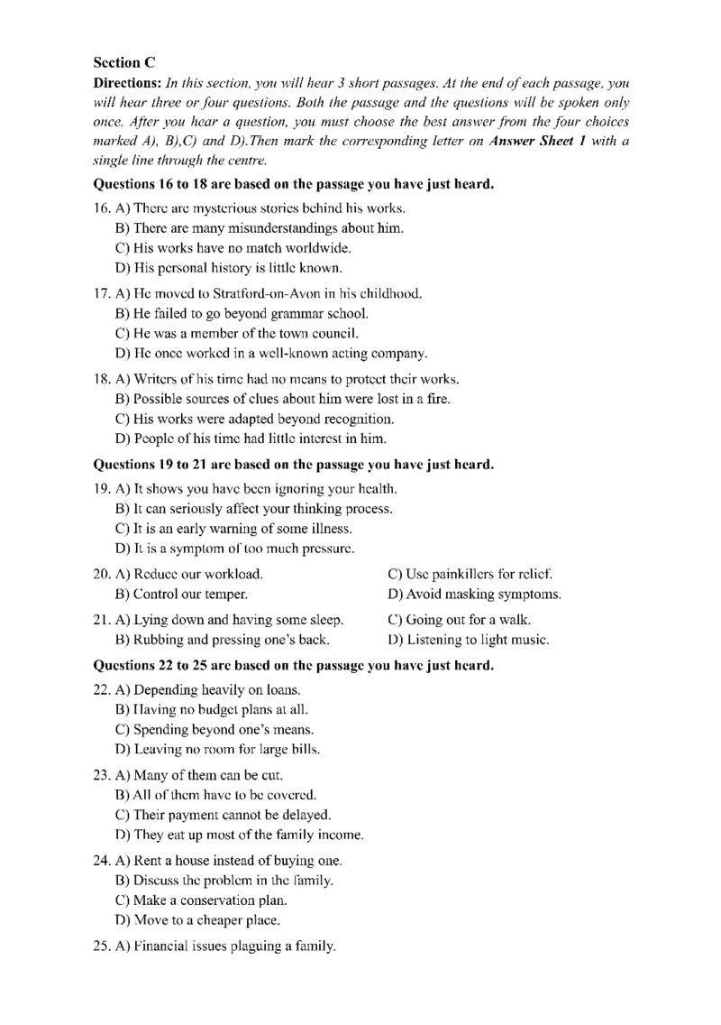 2015年06月四级真题第2套可复制可搜索_大学英语四级+六级_四级真题_四级真题_1990年-2018年真题资料合集_2015年06月CET4题+解+音频_01、真题PDF版（推荐使用）❤