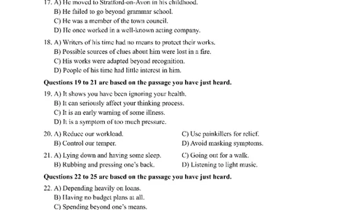 2015年06月四级真题第2套可复制可搜索_大学英语四级+六级_四级真题_四级真题_1990年-2018年真题资料合集_2015年06月CET4题+解+音频_01、真题PDF版（推荐使用）❤