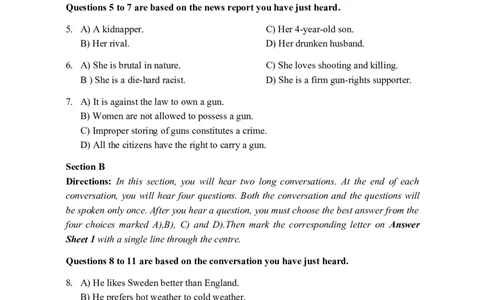 2015年06月四级真题第3套_大学英语四级+六级_四级真题_四级真题_1990年-2018年真题资料合集_2015年06月CET4题+解+音频_02、真题word版