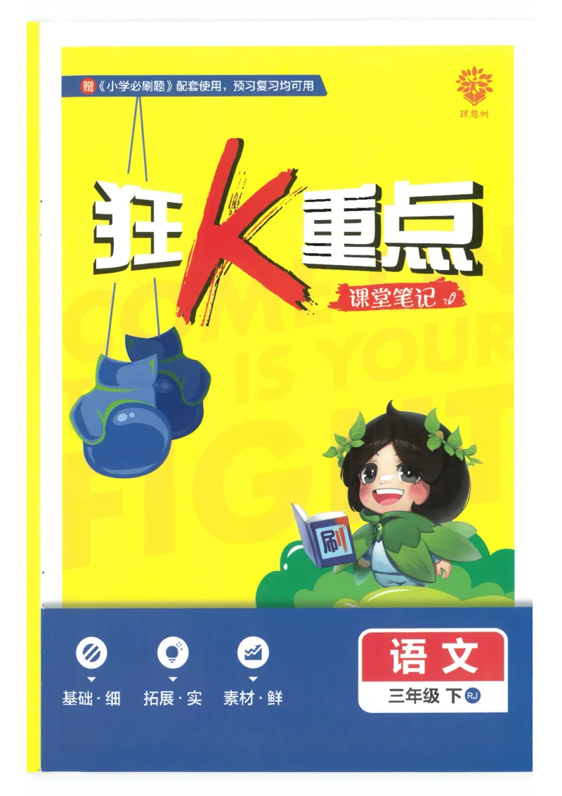 25小学必刷题语文三年级下RJ重点_三年级上下册资料_53黄冈多个品牌系列资料_语文
