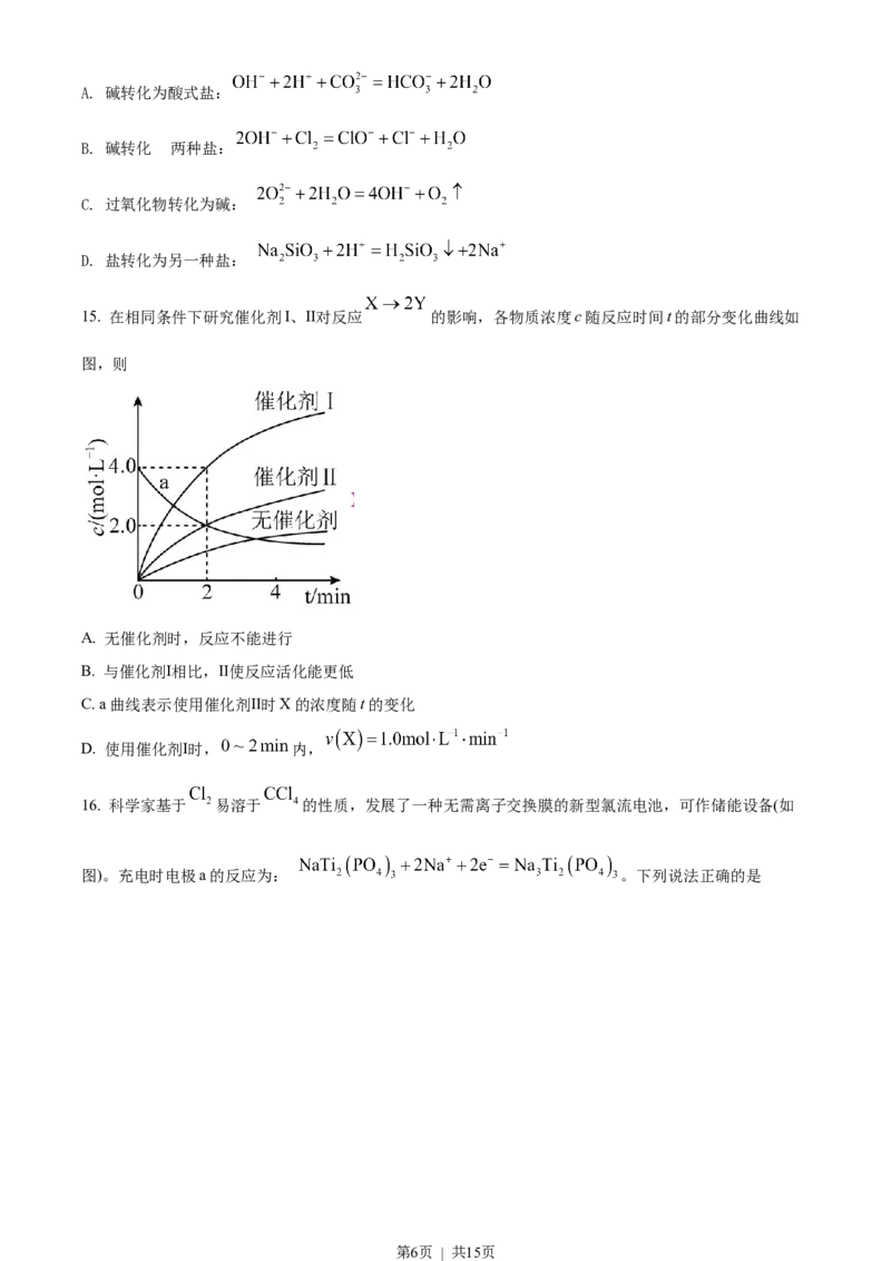 2022年高考化学试卷（广东）（空白卷）_历年高考真题合集_化学历年高考真题_新&middot;Word版2008-2025&middot;高考化学真题_化学（按省份分类）2008-2025_2008-2025&middot;（广东）化学高考真题