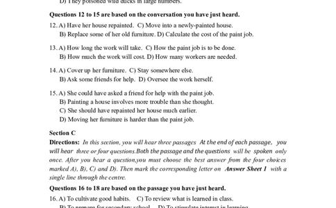 2021年12月四级真题全3套_大学英语四级+六级_四级真题_四级真题_2021年12月CET4题+解+音频_02、真题word版
