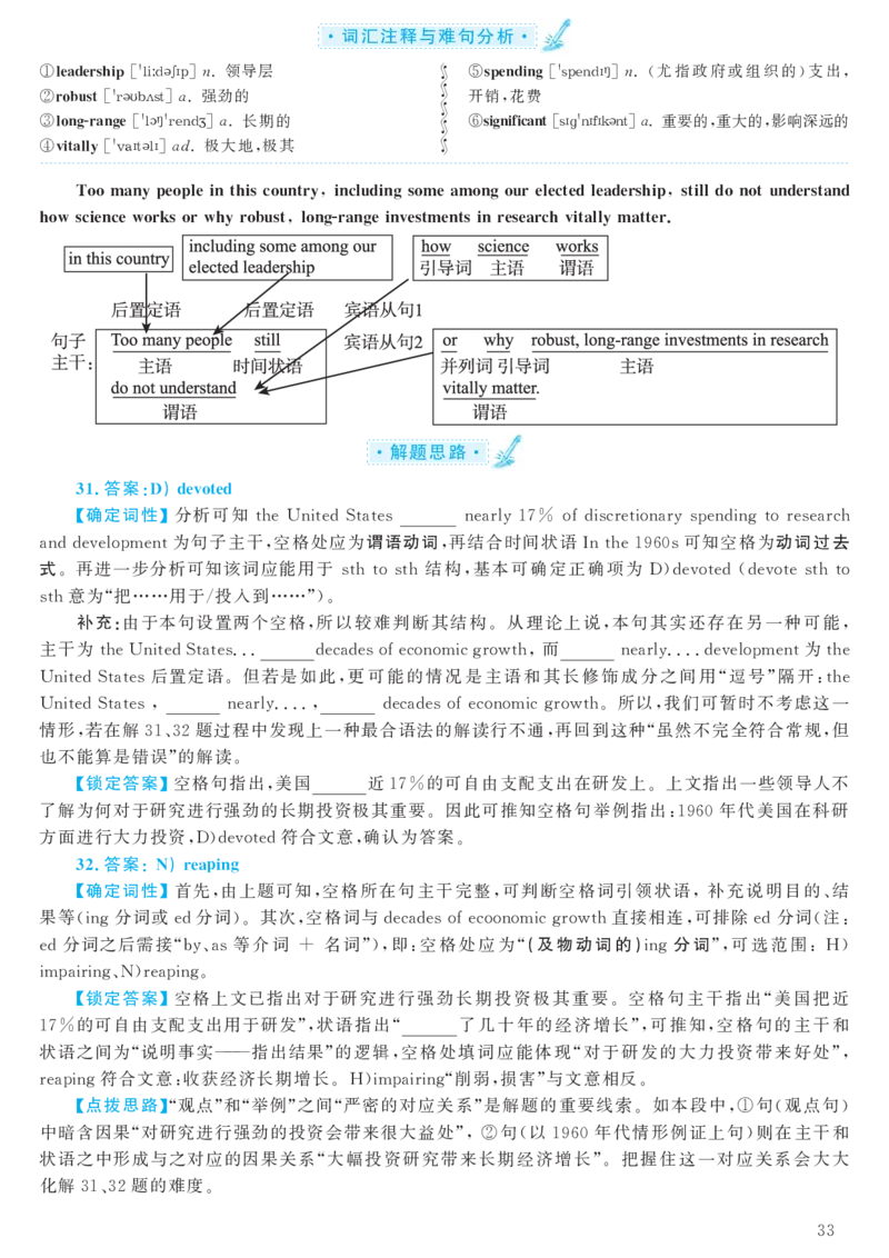 2016年12月六级（第1套）答案及解析_大学英语四级+六级_六级真题_六级真题_1990年-2018年真题资料合集_2016年12月CET6题+解+音频_03、答案解析