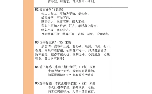 五年级古诗文背诵记录表_小学全网线上同款资料_41号文件夹4-6年级
