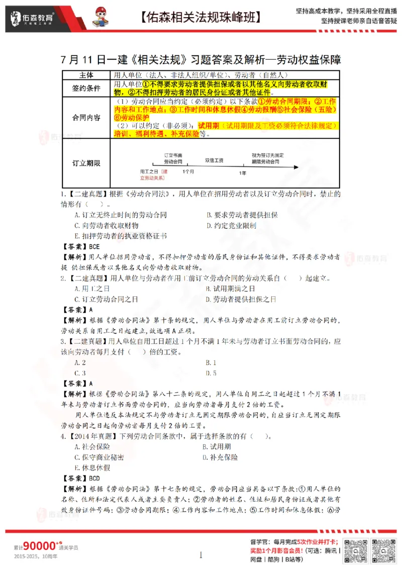 7月11日佑森相关法规珠峰班VIP作业答案_2026年一建法规_2025年一建法规SVIP_02-基础精讲✿高端面授✿深度强化_35-法规《珠峰直播班》叶翼虎YS
