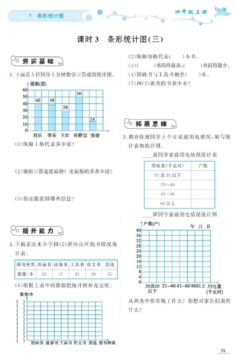 四（上）人教版数学全册课时练（黄冈360&deg;定制）_上册_四（上）数学一课一练_四（上）人教版数学一课一练