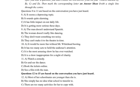 2018.06真题第1套_大学英语四级+六级_四级真题_四级真题_1990年-2018年真题资料合集_2018年06月CET4题+解+音频_02、真题word版