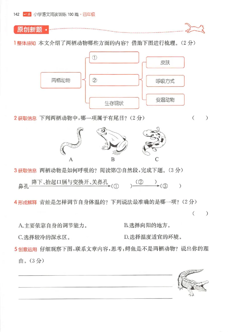 26版一本小语阅读四年级_25秋《一本小学语文阅读训练100篇第13版》1-6_一本小语阅读训练100篇4年级