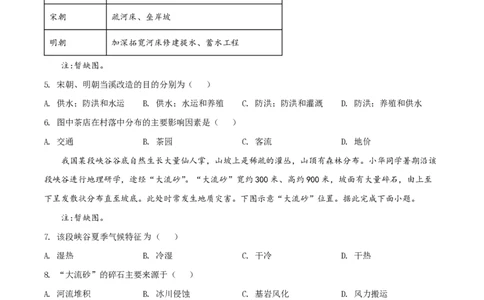 2022年高考地理试卷（辽宁）（空白卷）_地理历年高考真题_新&middot;PDF版2008-2025&middot;高考地理真题_地理（按省份分类）2008-2025_2010-2025&middot;（辽宁）地理高考真题