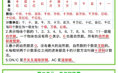 四年级上册数学必背笔记_小学全网线上同款资料_35号文件4-6上