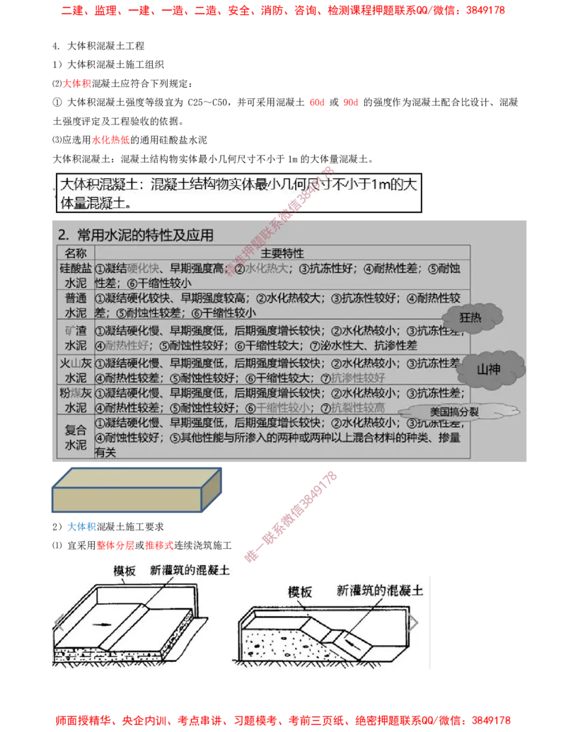 14.36-第1篇-第3章-3.3.3-混凝土基础施工（二）_2026年一级建造师_2026年一建建筑_2025年一建建筑SVIP_02-基础精讲✿高端面授✿深度强化_22-建筑《教材精讲班》金月SMR推荐