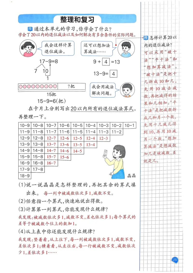 25春一本预习笔记1下数学_一年级上下册资料_53黄冈多个品牌系列资料_数学