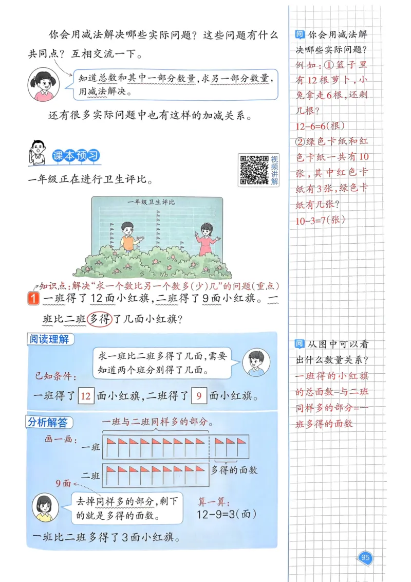 25春一本预习笔记1下数学_一年级上下册资料_53黄冈多个品牌系列资料_数学