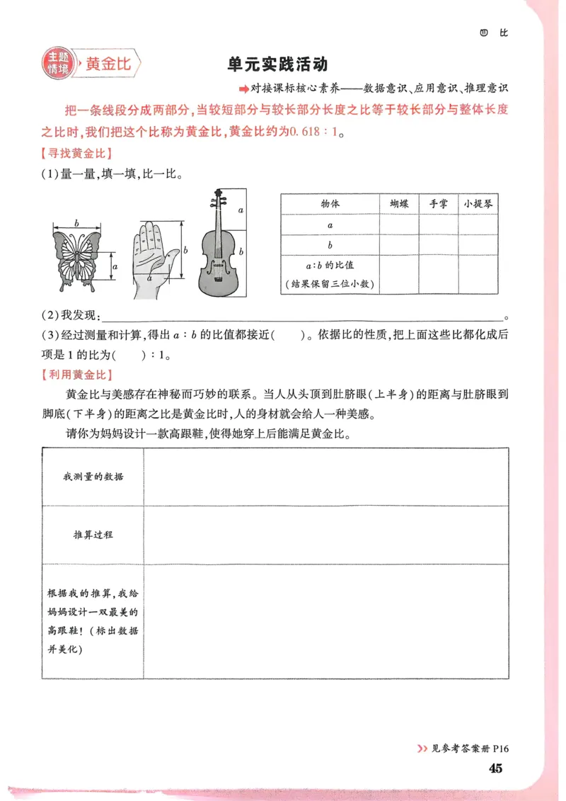 数学RJ6年级上册：单元自测卷_2026版小白鸥6年级上人教数学情景题