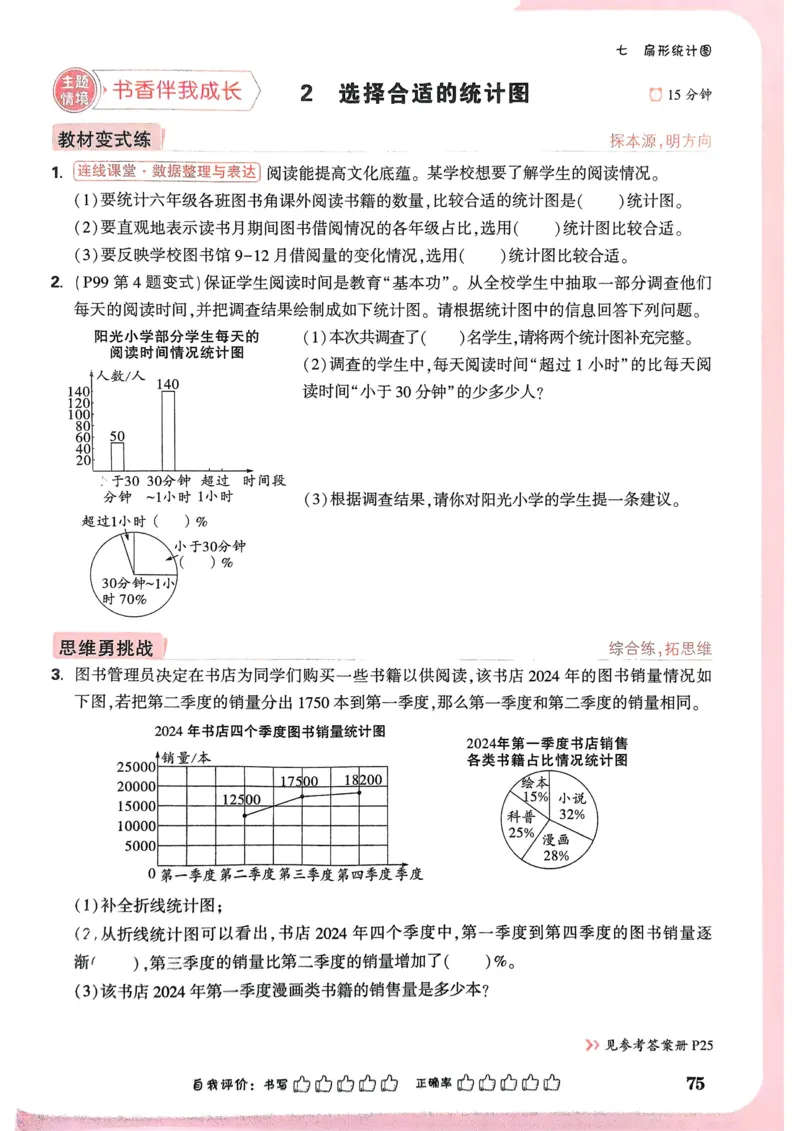 数学RJ6年级上册：单元自测卷_2026版小白鸥6年级上人教数学情景题