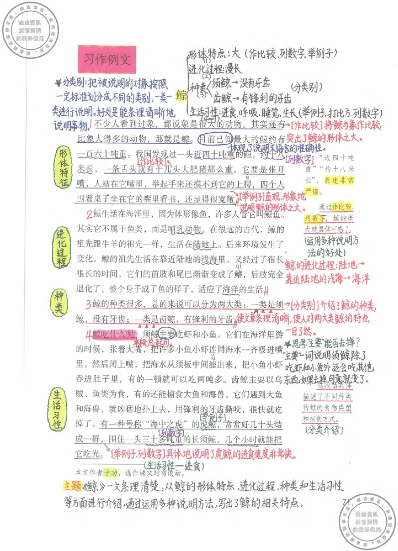 五年级语文上册课堂笔记(1)_小学全网线上同款资料_14号文件4上5上语文数学课堂笔记