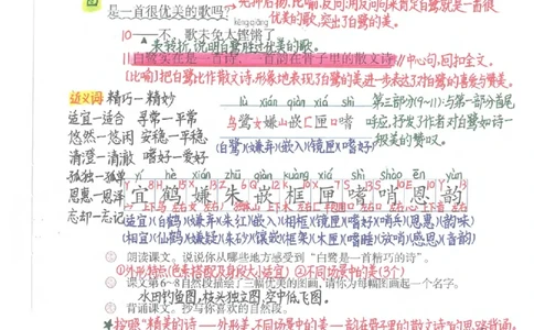 五年级语文上册课堂笔记(1)_小学全网线上同款资料_14号文件4上5上语文数学课堂笔记