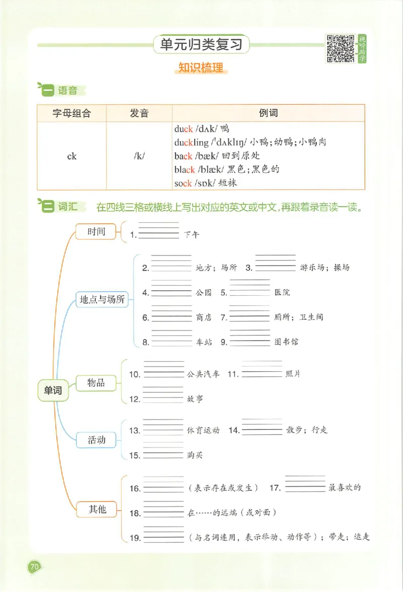 25秋《一本预习笔记》英语人教版4上_25秋《一本预习笔记》语数外，人教，北师1-6上_25秋《一本预习笔记》英语人教pep3-6_四年级预习笔记英语人教