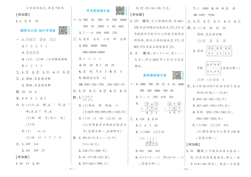 25春学霸提优大试卷苏教数学2下_二年级上下册资料_53黄冈多个品牌系列资料_数学