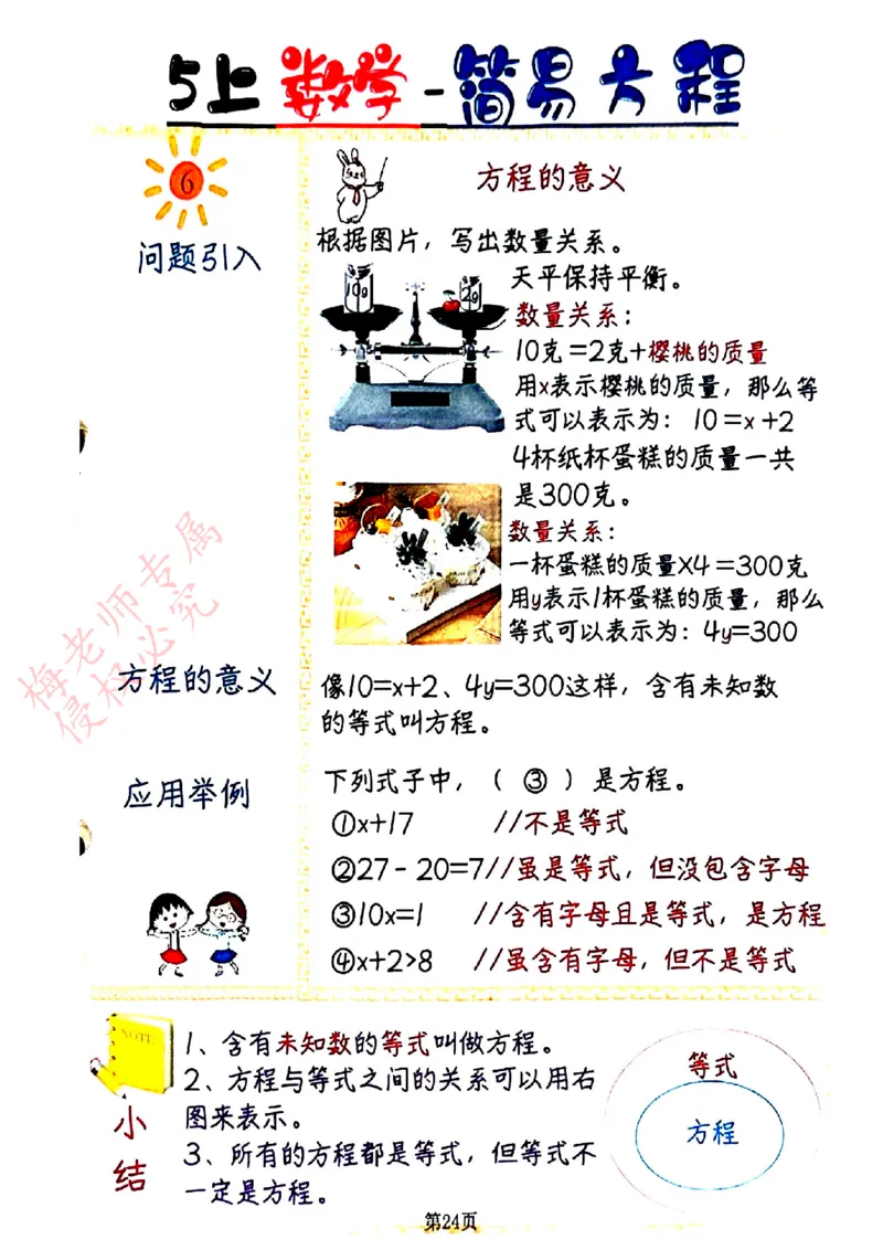 五上数学手写笔记彩色2_小学全网线上同款资料_41号文件夹4-6年级