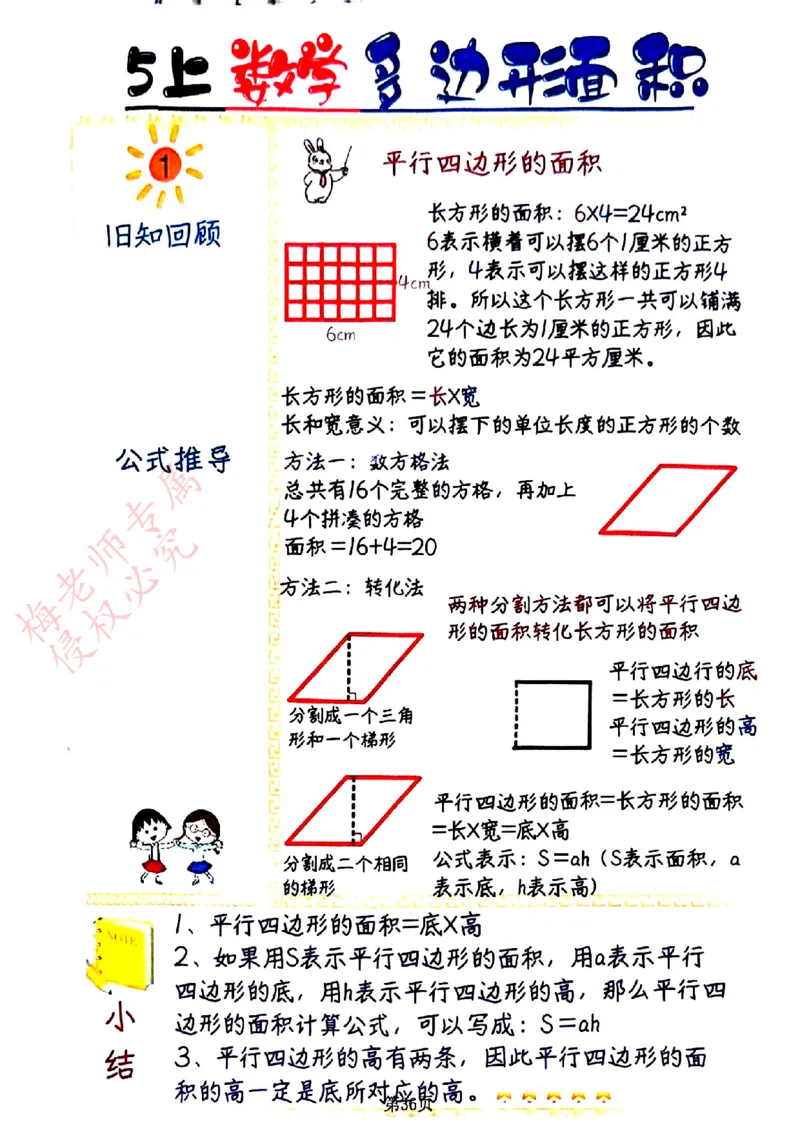 五上数学手写笔记彩色2_小学全网线上同款资料_41号文件夹4-6年级