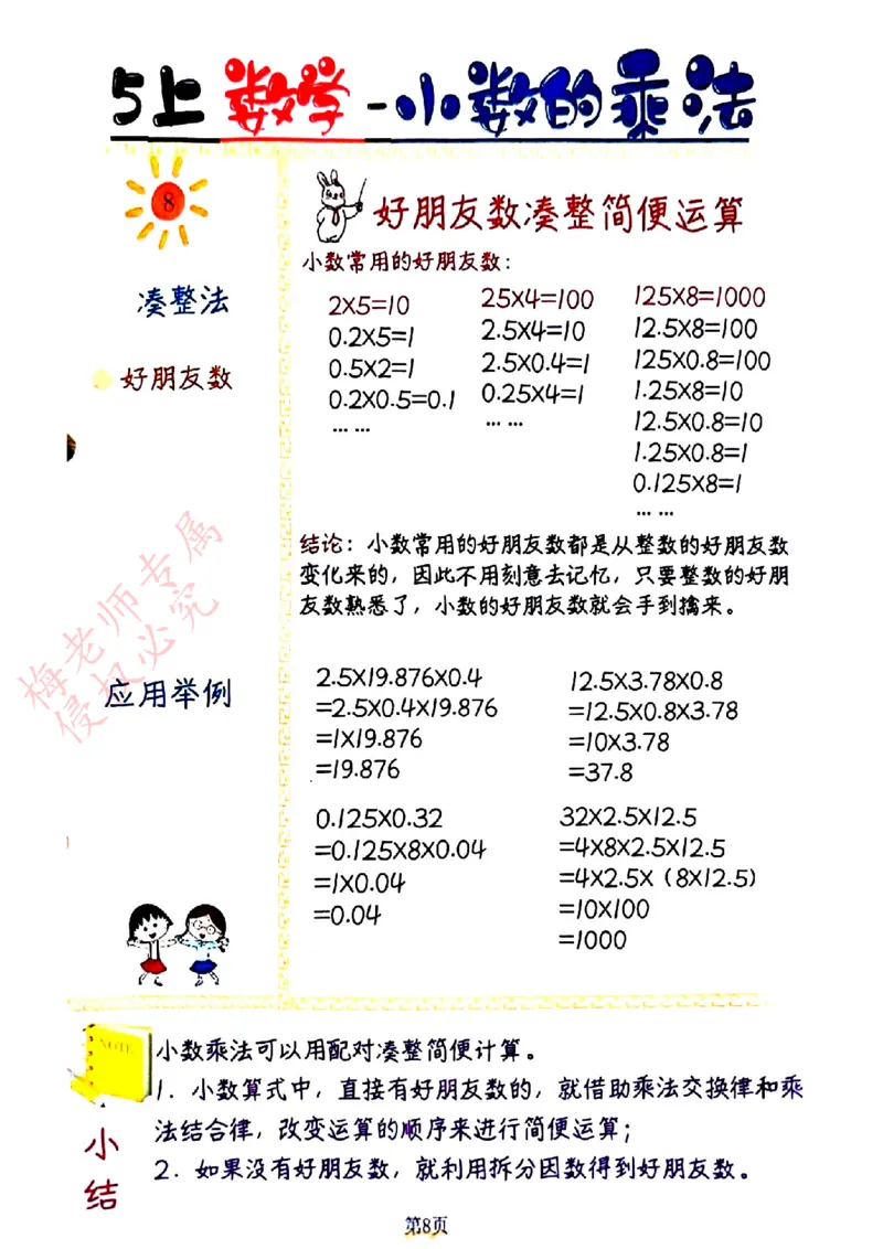 五上数学手写笔记彩色2_小学全网线上同款资料_41号文件夹4-6年级