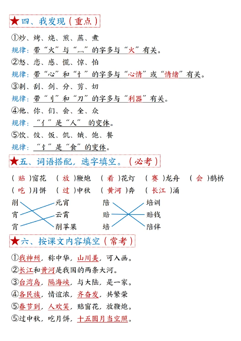 2100二下丨语文1-8单元考点21页(1)_二年级上下册资料_二年级下册小红书同款资料_二下语文_二下语文