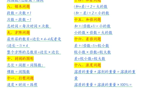 五上数学全册必背知识公式大全_5年级小红书最新热门资料