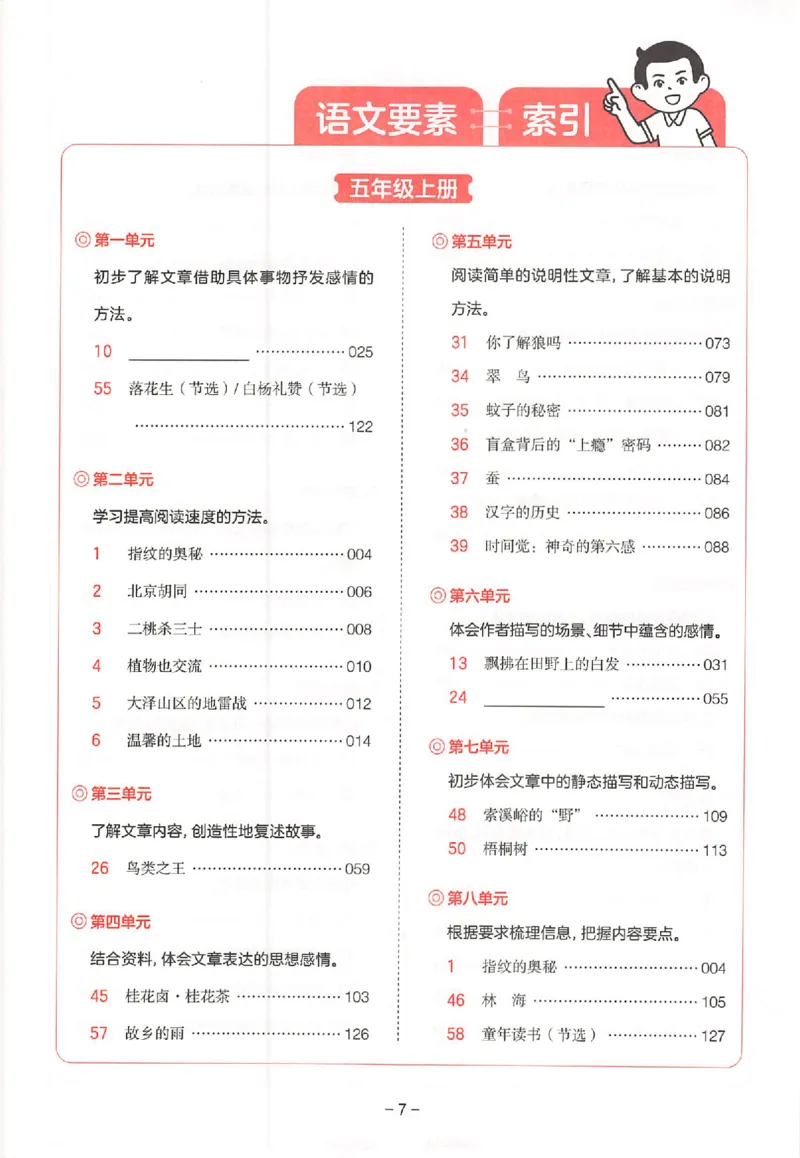 26版一本小语阅读五年级3_25秋《一本小学语文阅读训练100篇第13版》1-6_一本小语阅读训练100篇5年级