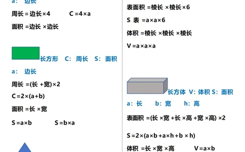 四年级（上）数学重点公式与必背知识汇总_🍎⭐️期中知识汇总人教25年上册