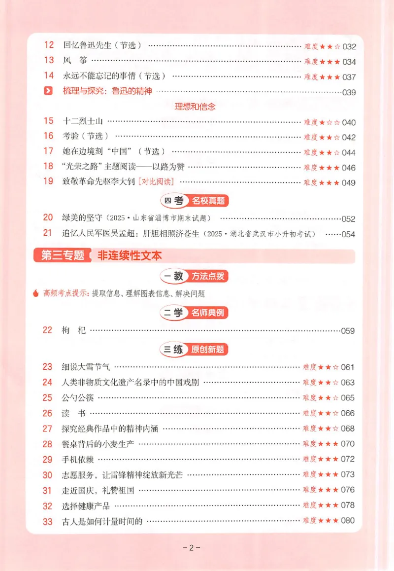 26版一本阅读六年级_25秋《一本小学语文阅读训练100篇第13版》1-6_一本小语阅读训练100篇六年级