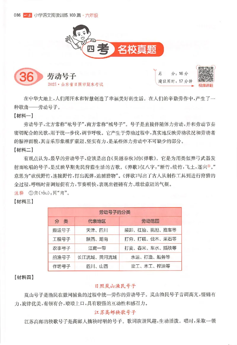 26版一本阅读六年级_25秋《一本小学语文阅读训练100篇第13版》1-6_一本小语阅读训练100篇六年级