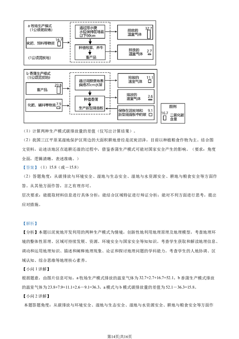 2022年高考地理试卷（山东）（解析卷）_地理历年高考真题_新&middot;Word版2008-2025&middot;高考地理真题_地理（按年份分类）2008-2025_2022&middot;地理高考真题
