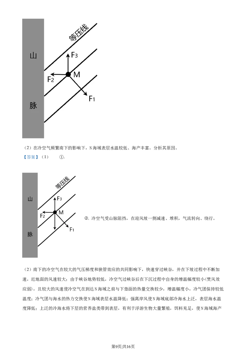 2022年高考地理试卷（山东）（解析卷）_地理历年高考真题_新&middot;Word版2008-2025&middot;高考地理真题_地理（按年份分类）2008-2025_2022&middot;地理高考真题
