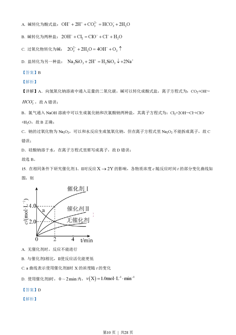 2022年高考化学试卷（广东）（解析卷）_历年高考真题合集_化学历年高考真题_新&middot;PDF版2008-2025&middot;高考化学真题_化学（按试卷类型分类）2008-2025_自主命题卷&middot;化学（2008-2025）(1)